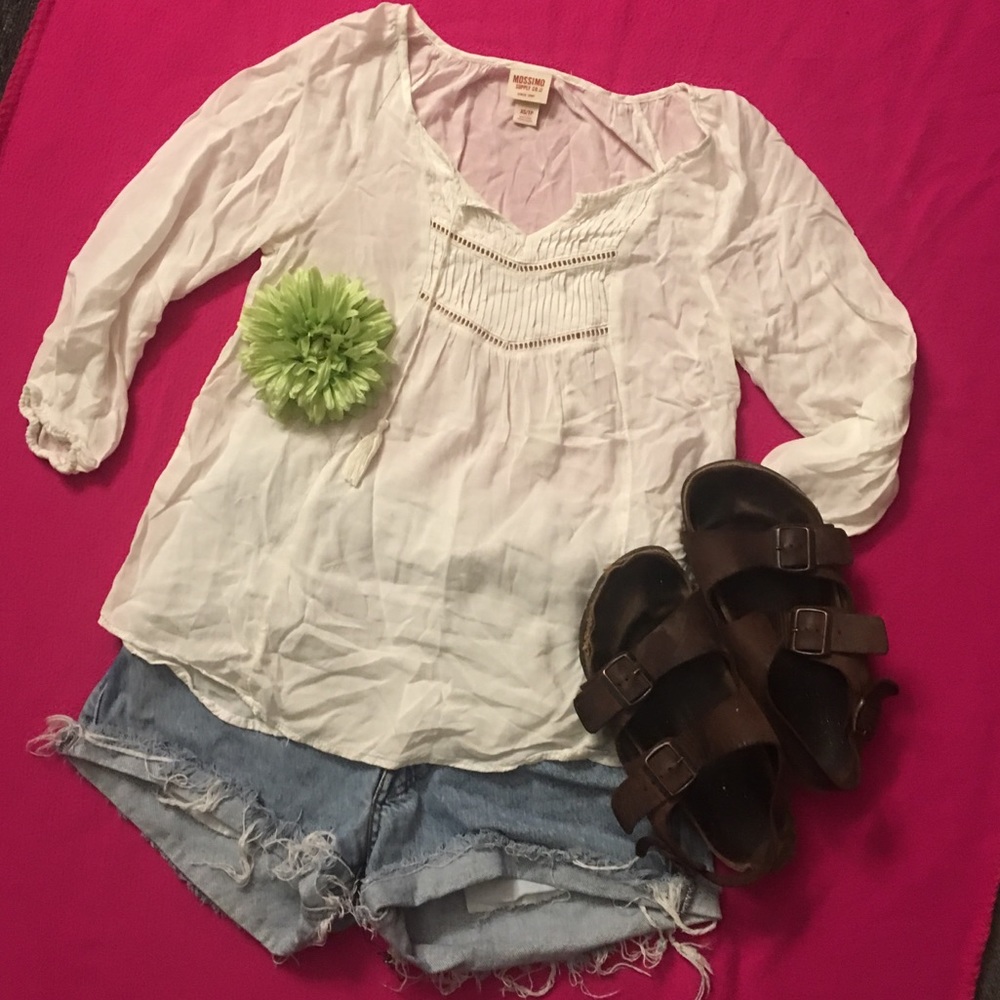 White Flowy Blouse